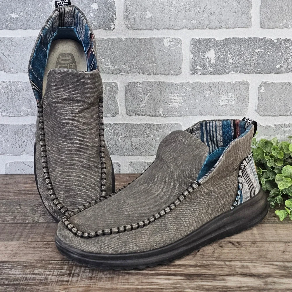 HEYDUDE Denny Crafted Women's Aztec Ankle Booties Size 12 40209-060